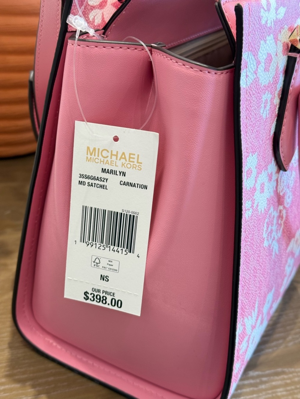 NWT MICHAEL KORS Marilyn Medium Printed Signature Logo Satchel and wristlet set - Picture 11 of 11